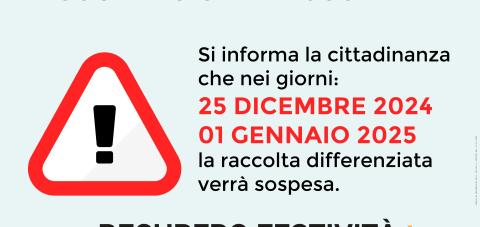 copertina rifiuti Natale