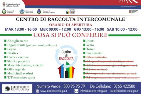 orari centro raccolta rifiuti